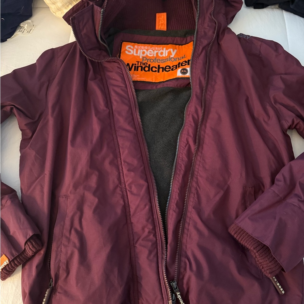 Superdry Maroon Windcheater Jacket - image 1